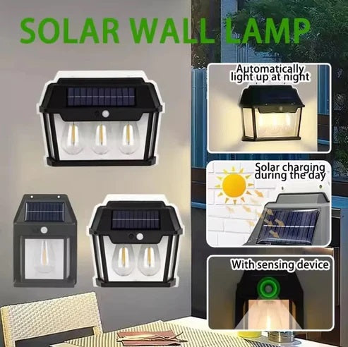 Lightigious™ - 2 Bulbs Solar LED Waterproof Wall Light with Sensor.