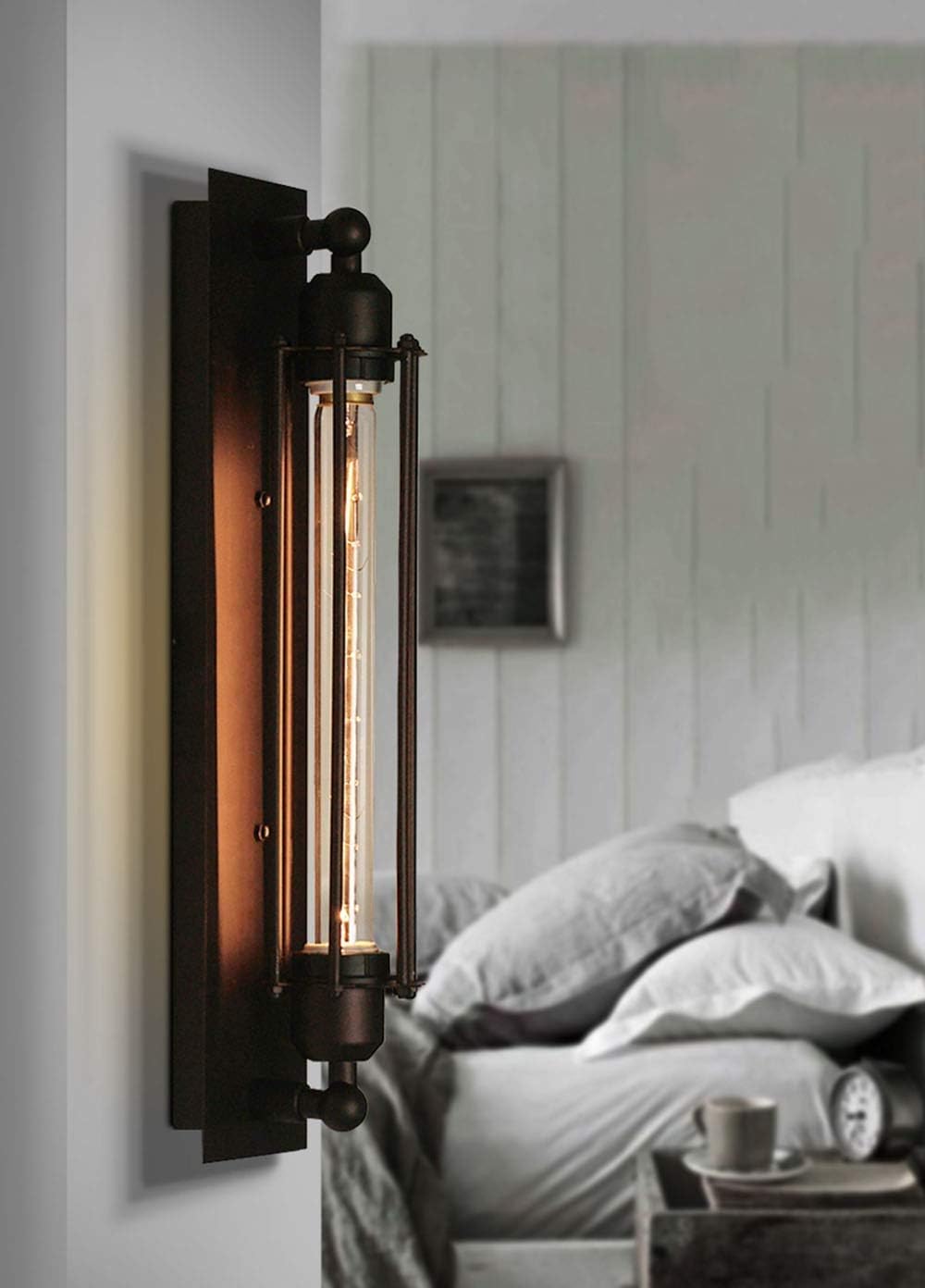 Lightigious™ -  Antique Vintage Black Metal Industrial Wall Lamp